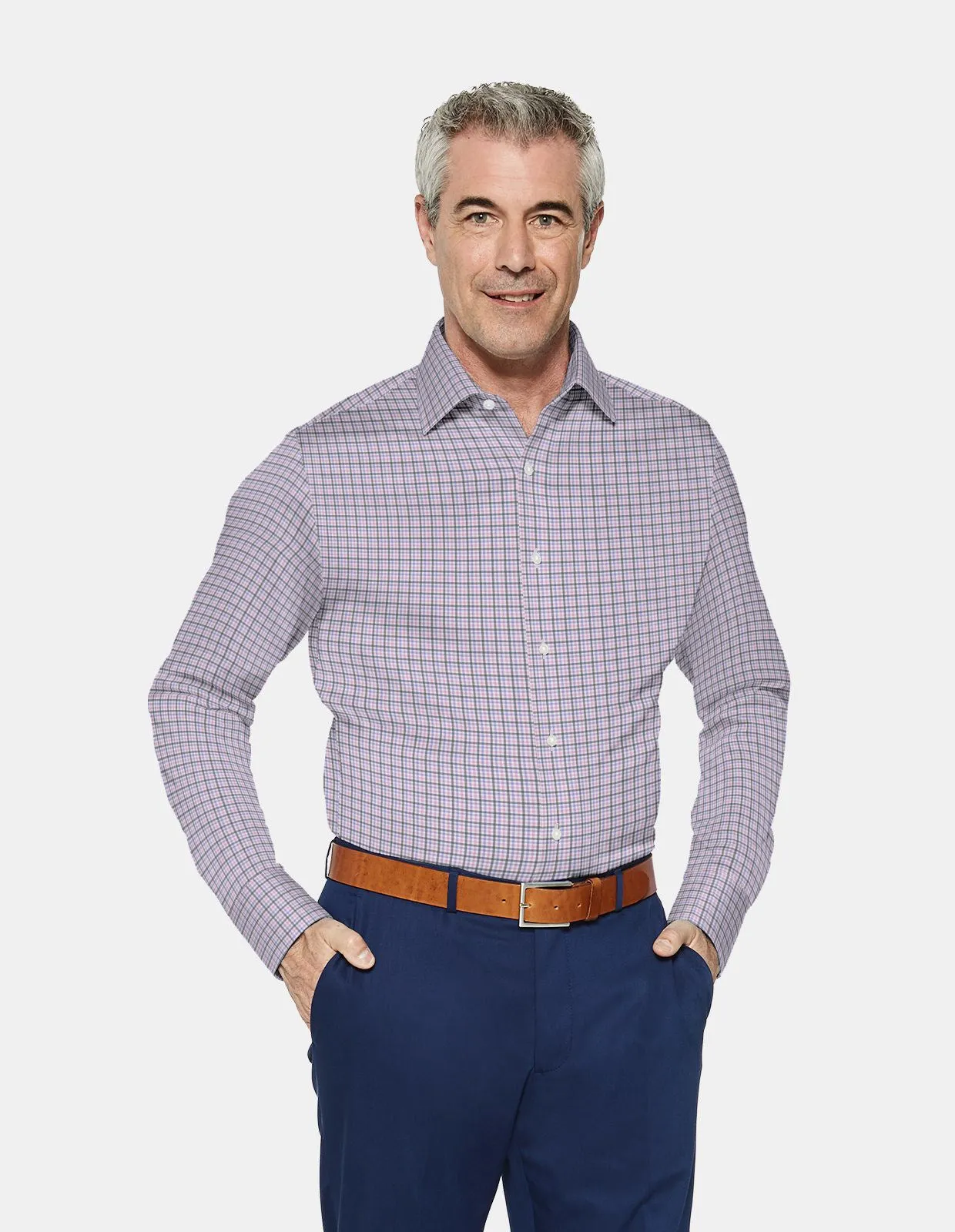 Performance Pastel and Grey Multi Check