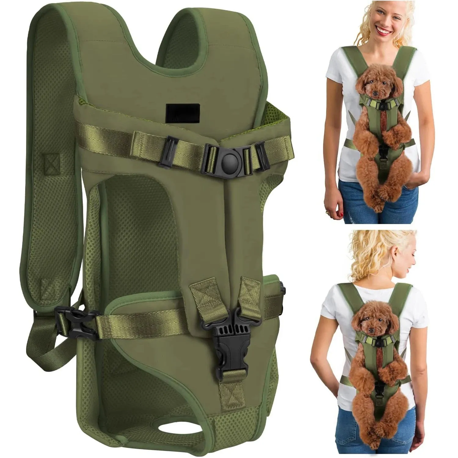 Pet Carrier Backpack for Dogs and Cats | Thickened Sponge Pet Front Carrier | Portable Puppy Transportation Dog Bag | Alo Trendy