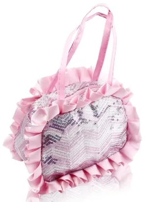 Pink Sequin Handbag