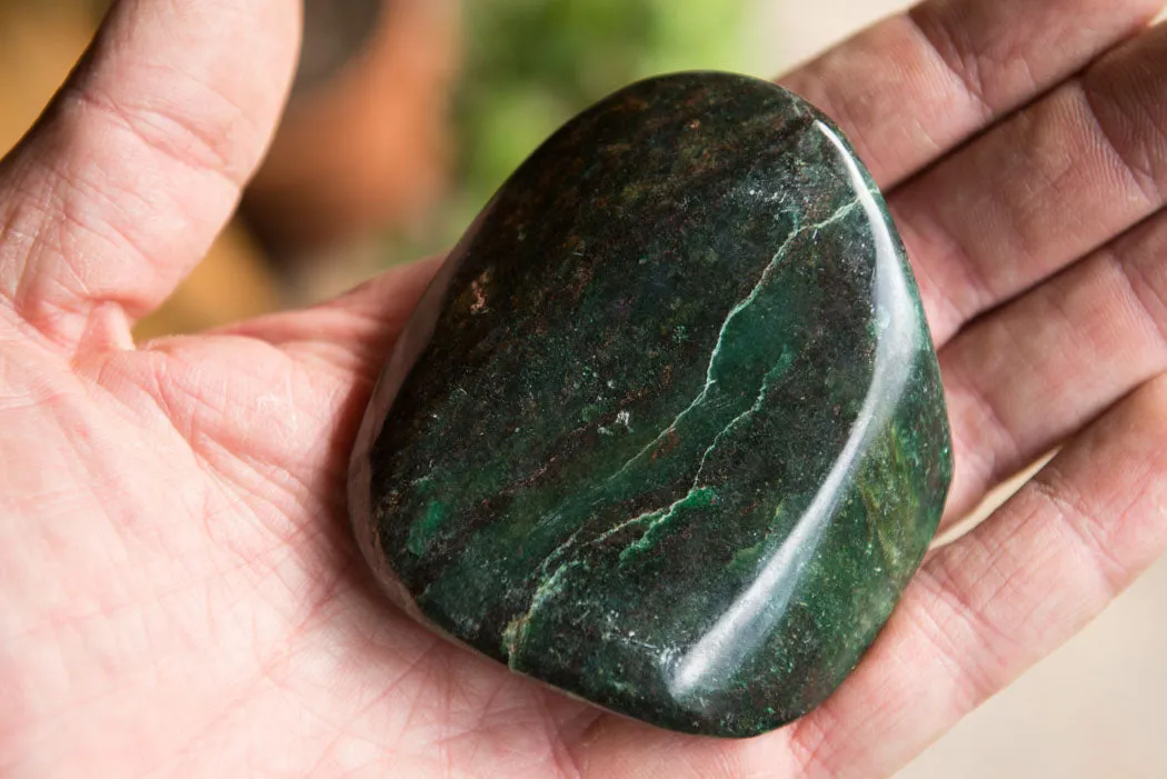 Polished Rare Fluorescent Green Verdite Ruby Corundum Free Forms x 3 From Zimbabwe