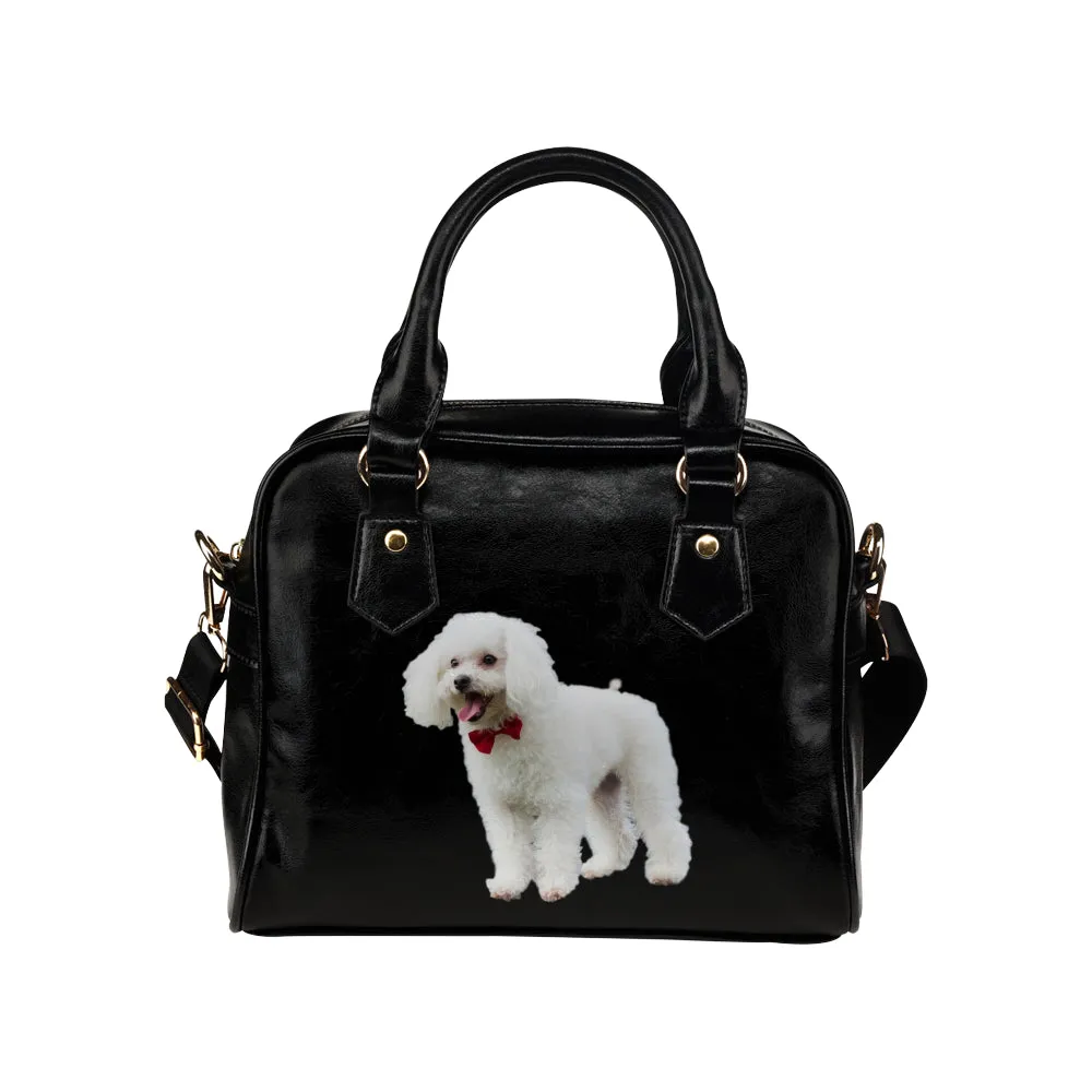 Poodle Shoulder Bag - White