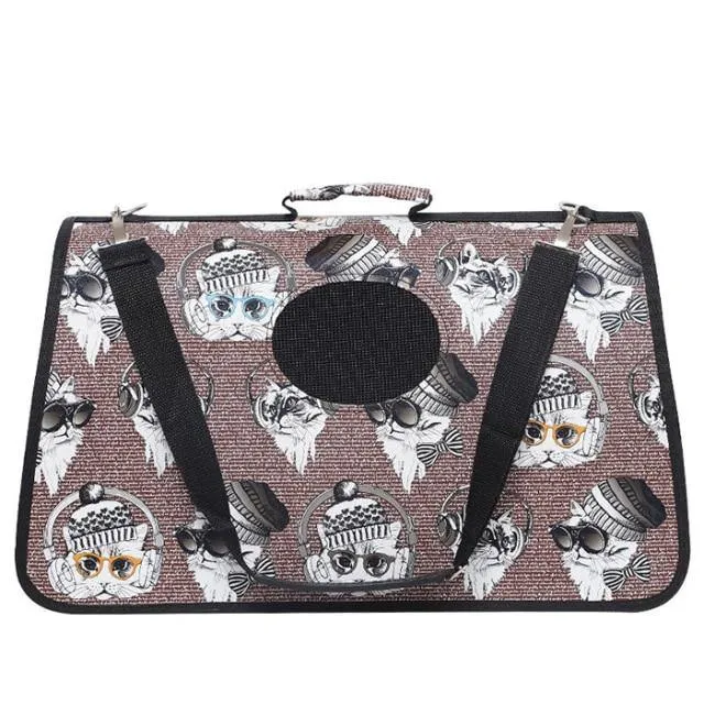 Portable Soft Pet Cat Puppy Travelling Carrier Outdoor Hand Carry Bag for Pet Safety