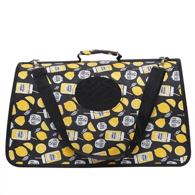 Portable Soft Pet Cat Puppy Travelling Carrier Outdoor Hand Carry Bag for Pet Safety