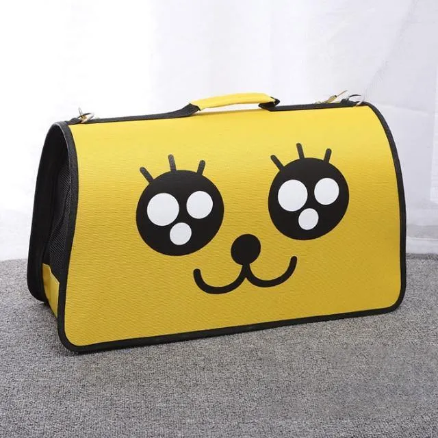 Portable Soft Pet Cat Puppy Travelling Carrier Outdoor Hand Carry Bag for Pet Safety