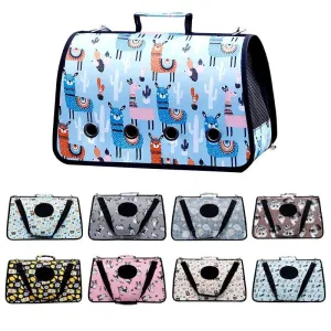 Portable Soft Pet Cat Puppy Travelling Carrier Outdoor Hand Carry Bag for Pet Safety