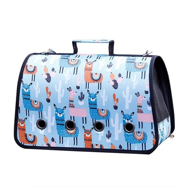 Portable Soft Pet Cat Puppy Travelling Carrier Outdoor Hand Carry Bag for Pet Safety