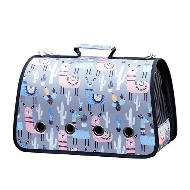 Portable Soft Pet Cat Puppy Travelling Carrier Outdoor Hand Carry Bag for Pet Safety