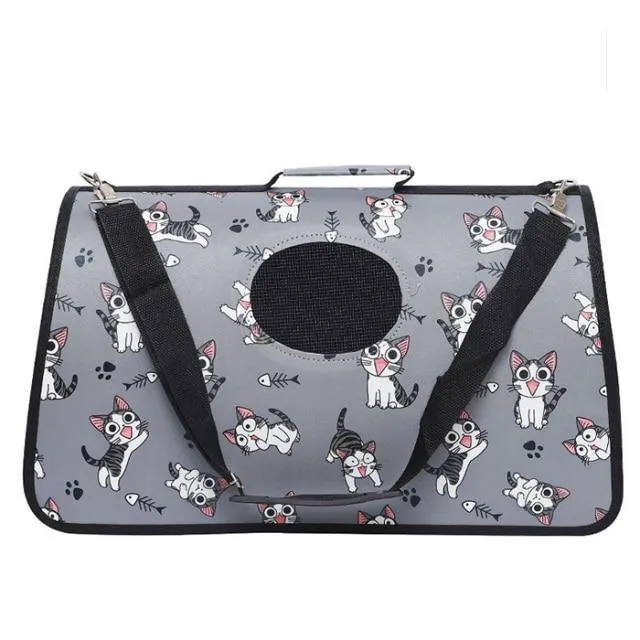 Portable Soft Pet Cat Puppy Travelling Carrier Outdoor Hand Carry Bag for Pet Safety