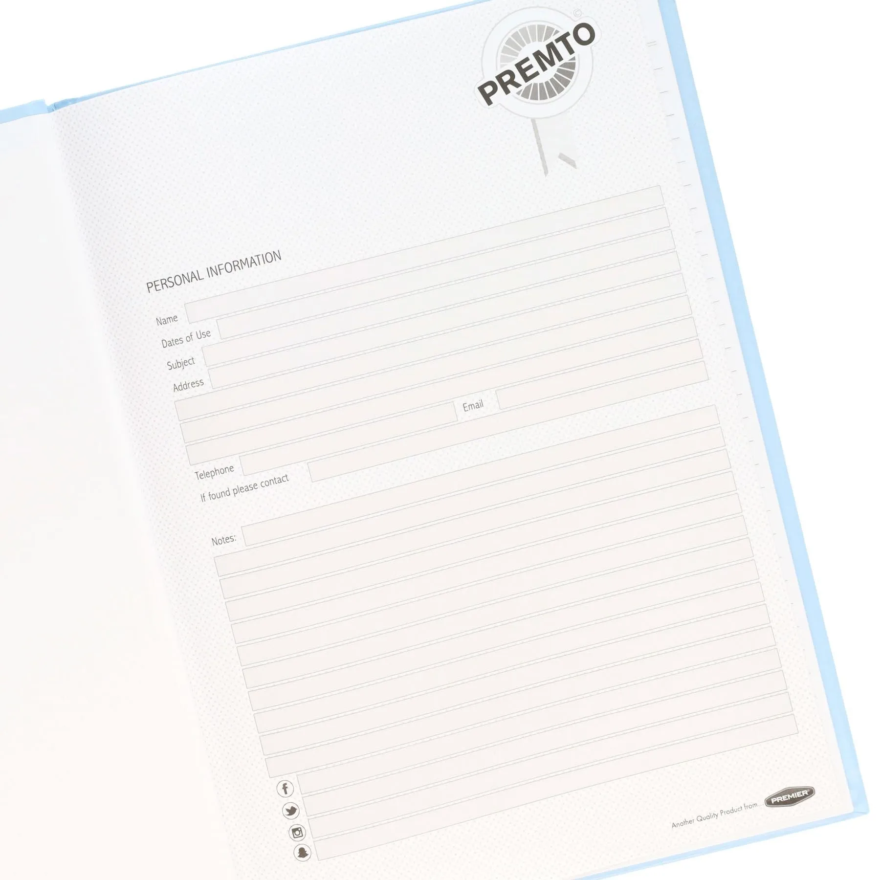Premto Pastel - A4 160 Page Hardcover Notebooks - Pack of 5