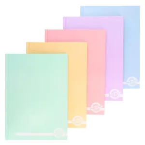 Premto Pastel - A4 160 Page Hardcover Notebooks - Pack of 5