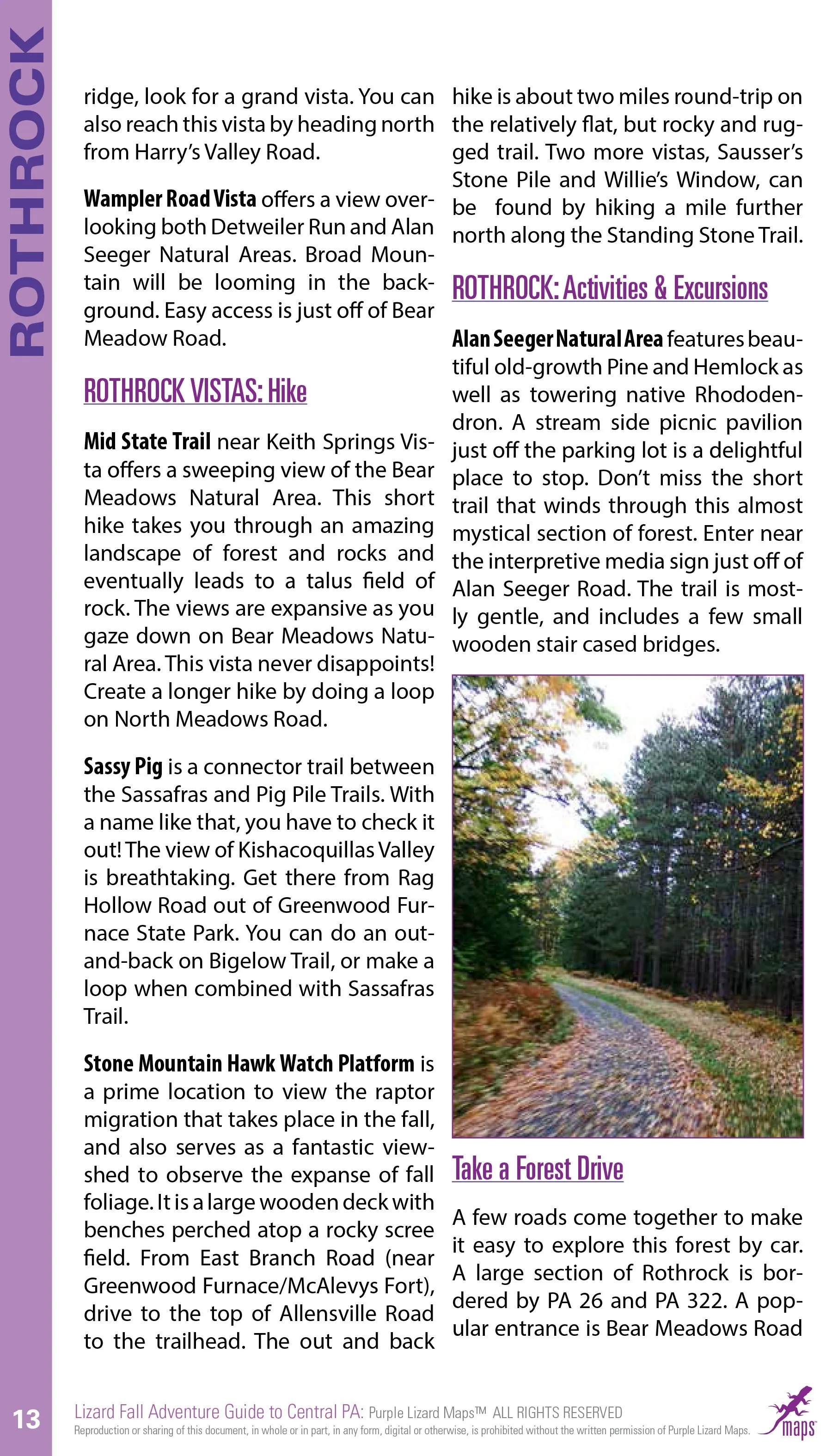 Purple Lizard Pennsylvania Fall Adventure Guide