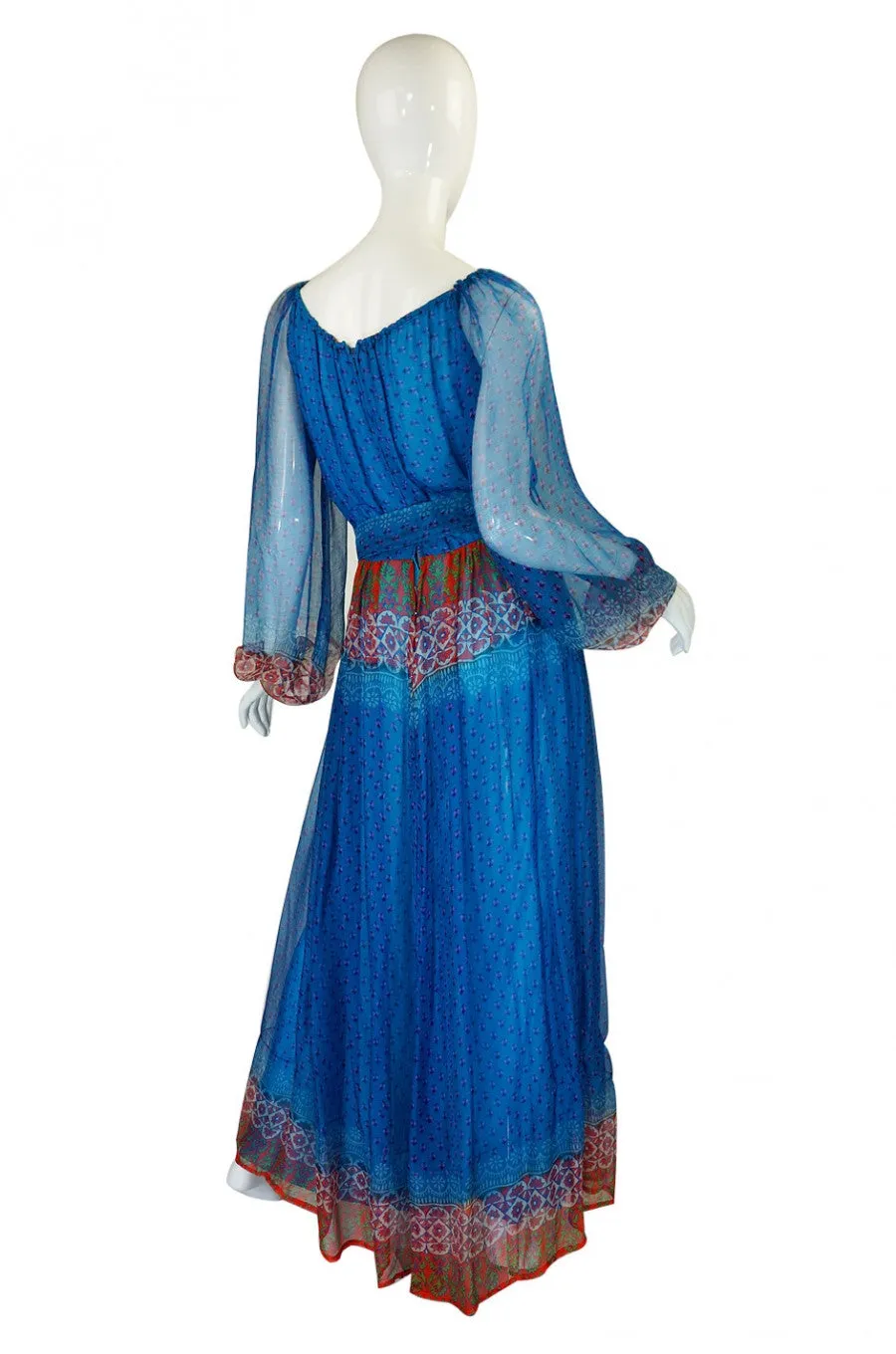 Rare 1970s Bellville Sassoon Silk Dress