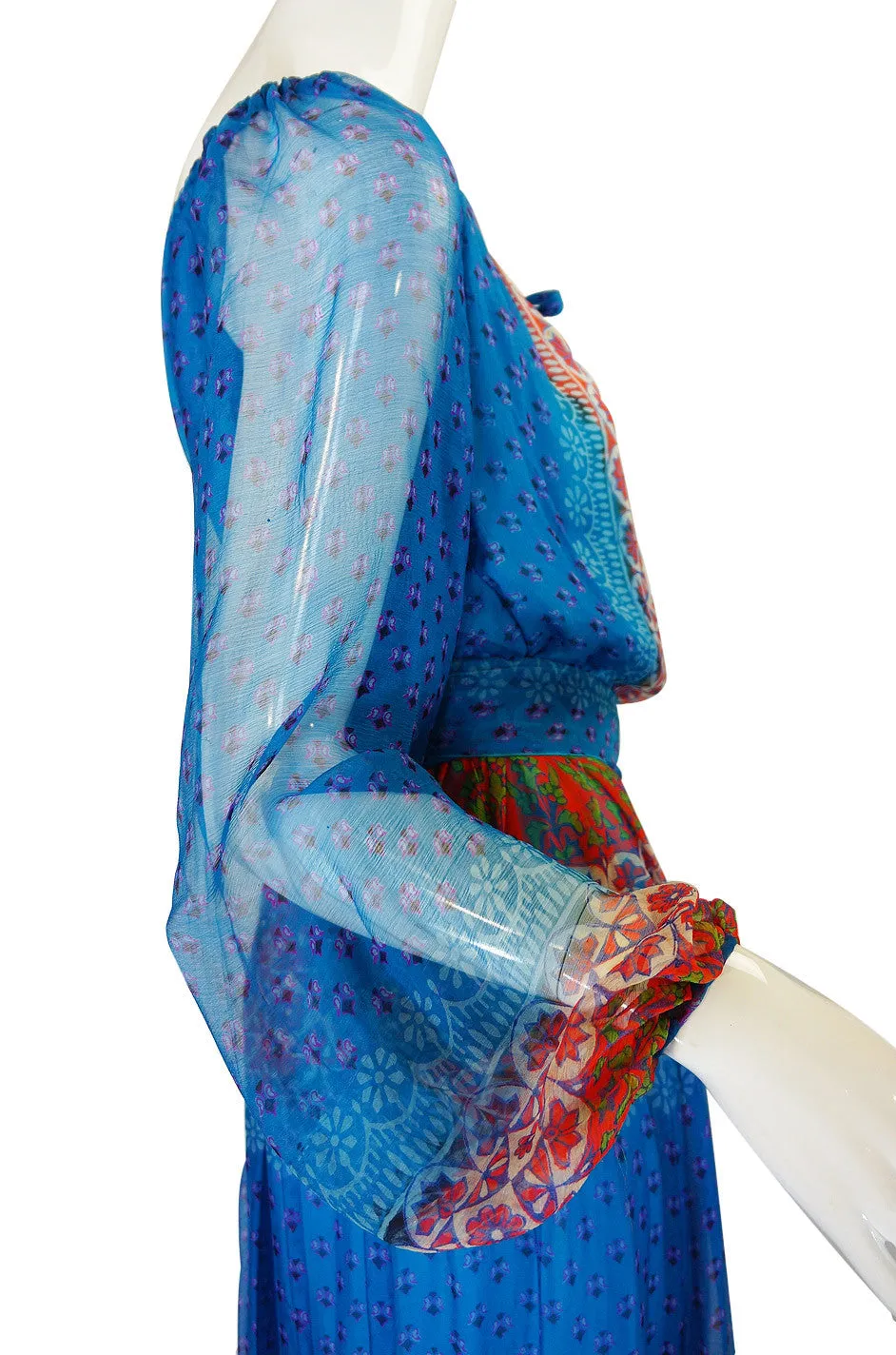 Rare 1970s Bellville Sassoon Silk Dress