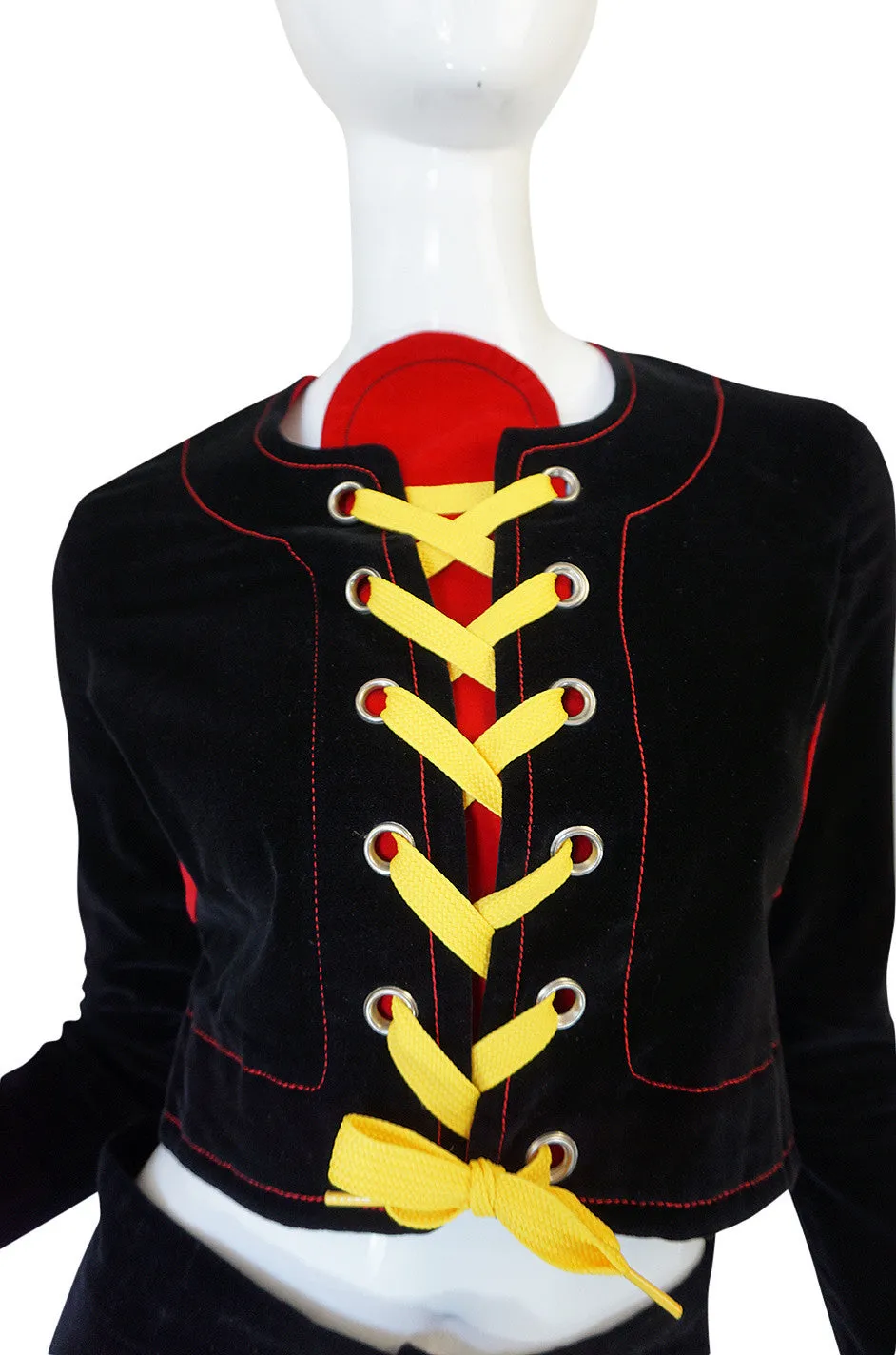 Rare 1971 Mr Freedom by Diana Crawshaw Velvet 'Baseball' Suit