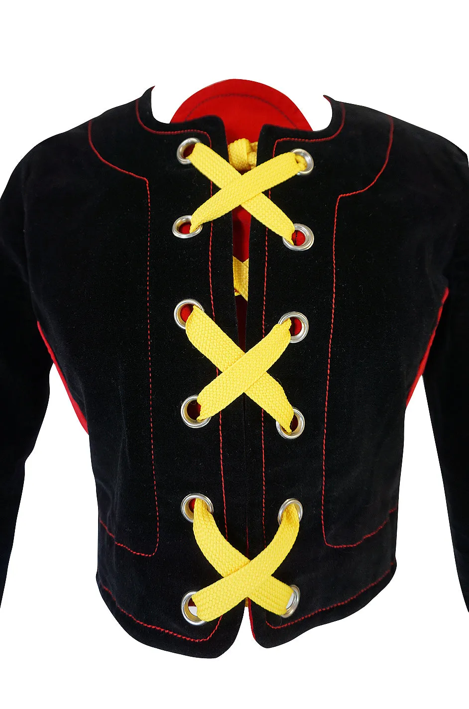 Rare 1971 Mr Freedom by Diana Crawshaw Velvet 'Baseball' Suit