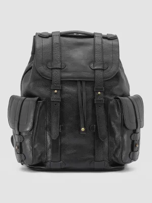 RARE 27 - Black Leather Backpack