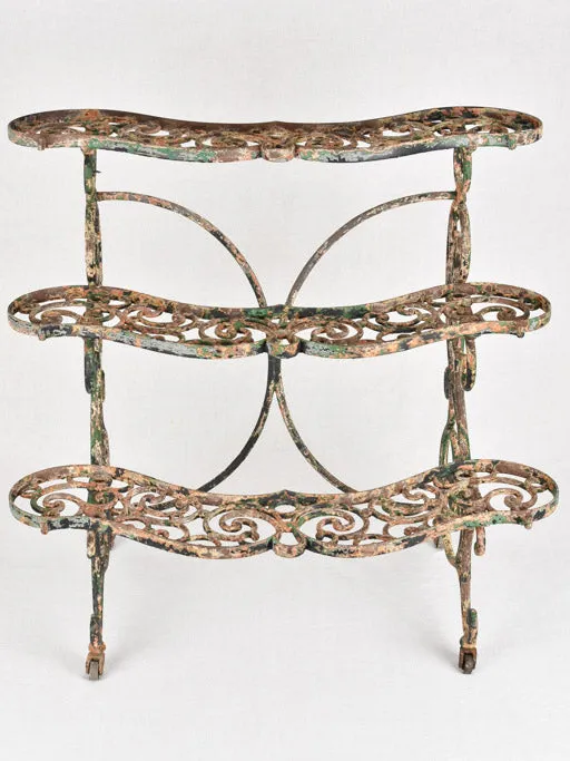 Rare 3 tier plant stand 19th-century 33½" wide
