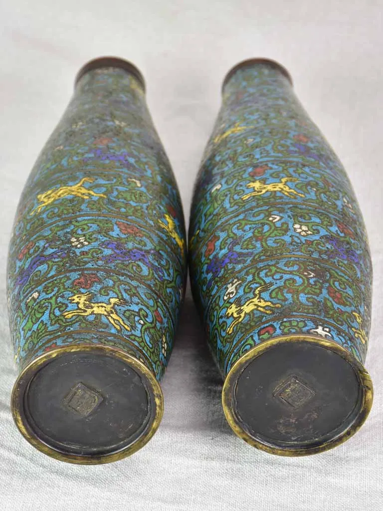Rare pair of 19th century Japanese vases 14¼"