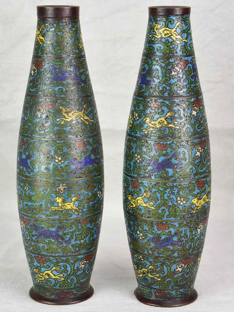 Rare pair of 19th century Japanese vases 14¼"