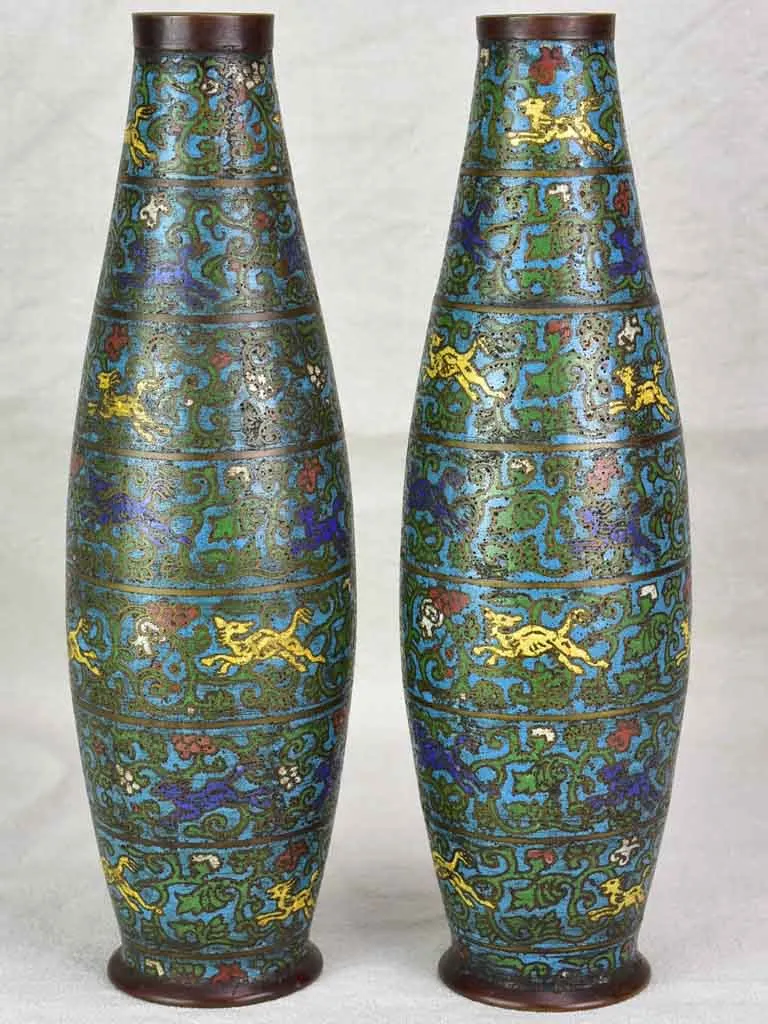 Rare pair of 19th century Japanese vases 14¼"