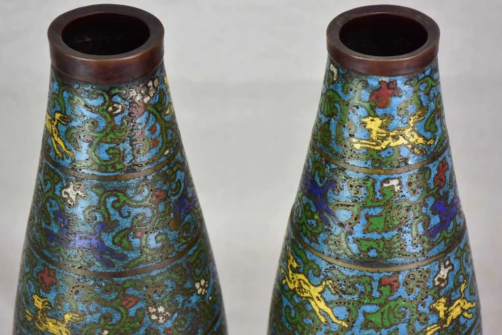 Rare pair of 19th century Japanese vases 14¼"