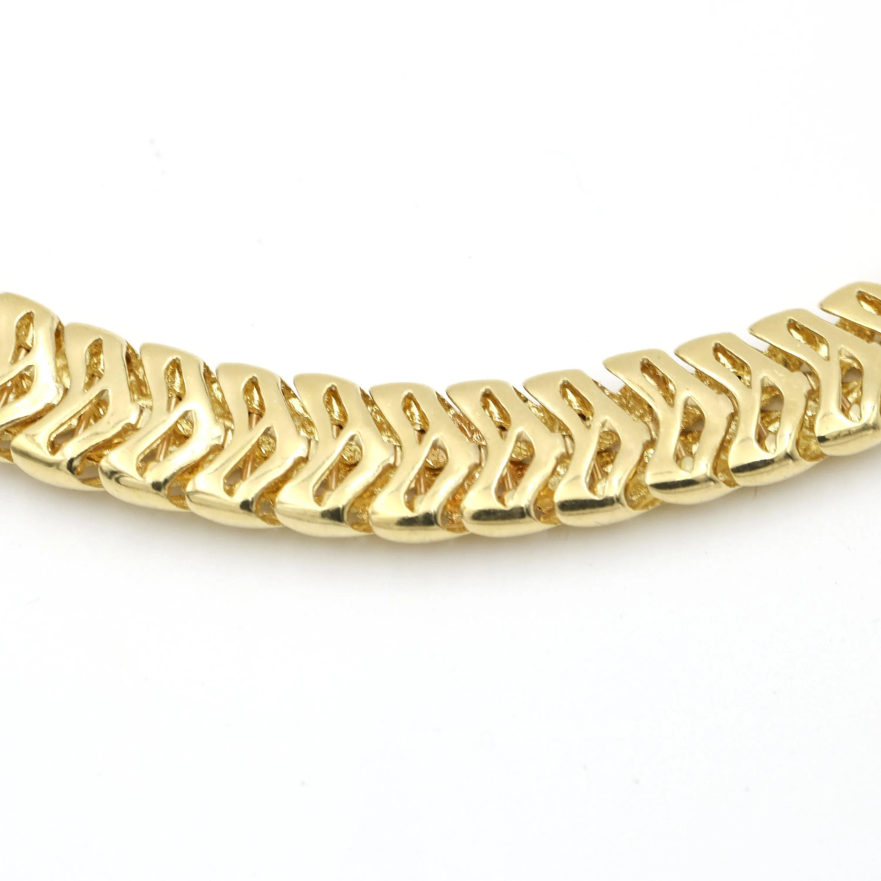 Rare Vintage Tiffany & Co. 18k Yellow Gold 1995 Vennarie Woven Chain Necklace