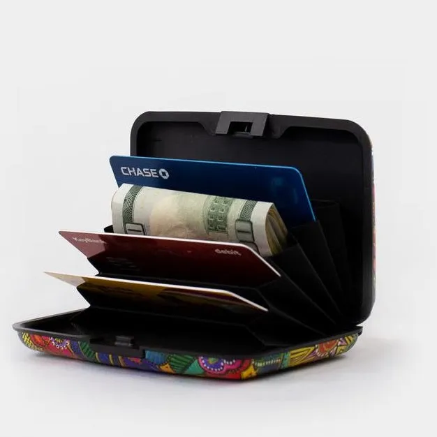 RFID Secure Armored Wallet Klimt Golden Tears