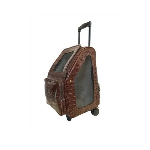 Rio Roller Bag — Brown Croco