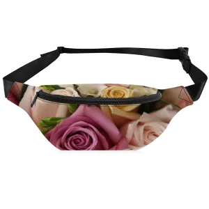 Roses Pastel Waist Bag / Fanny Pack / Bum Bag