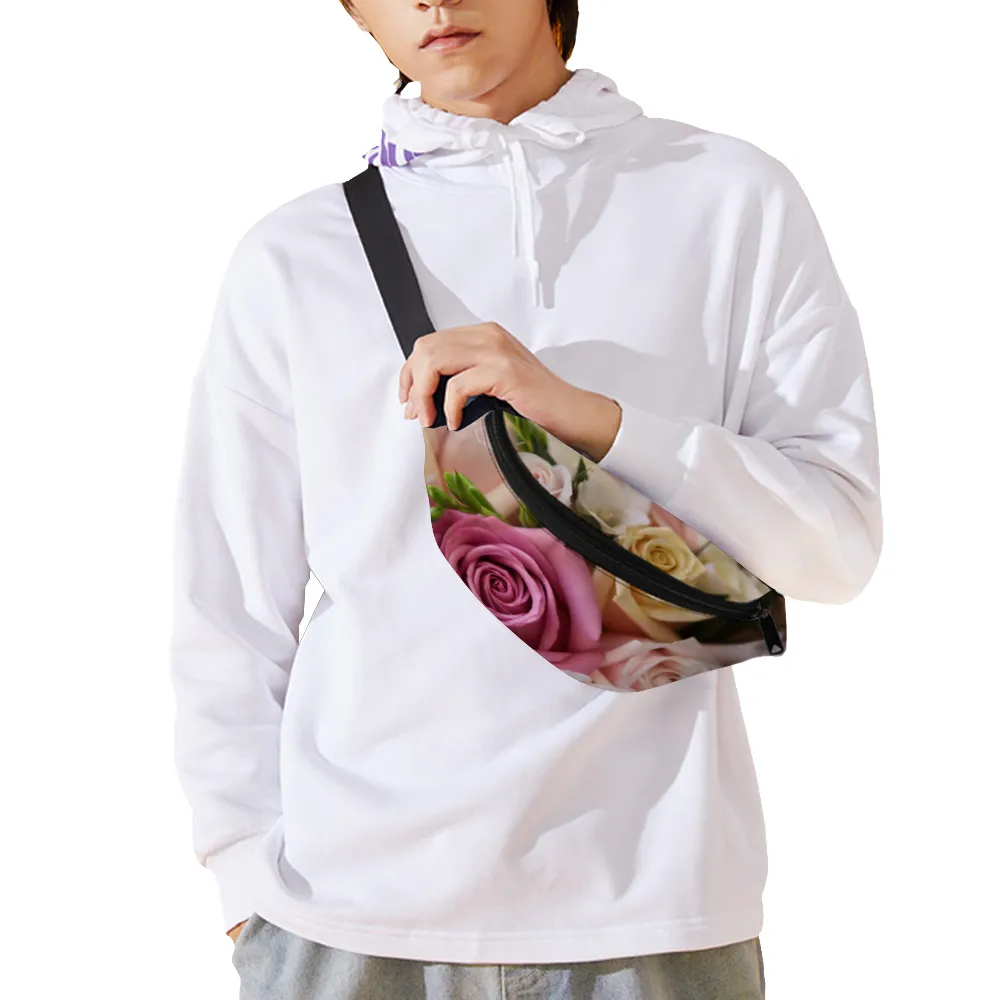 Roses Pastel Waist Bag / Fanny Pack / Bum Bag