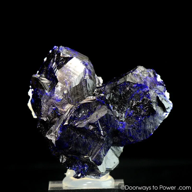 Royal Blue Azurite Heart Mineral Specimen Rosette Congo A     Museum Quality