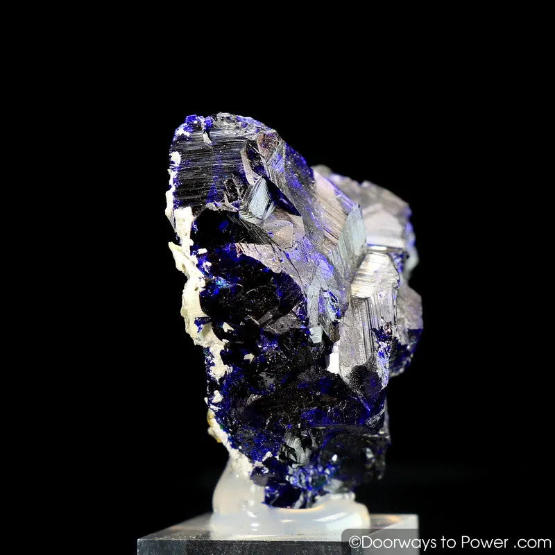 Royal Blue Azurite Heart Mineral Specimen Rosette Congo A     Museum Quality