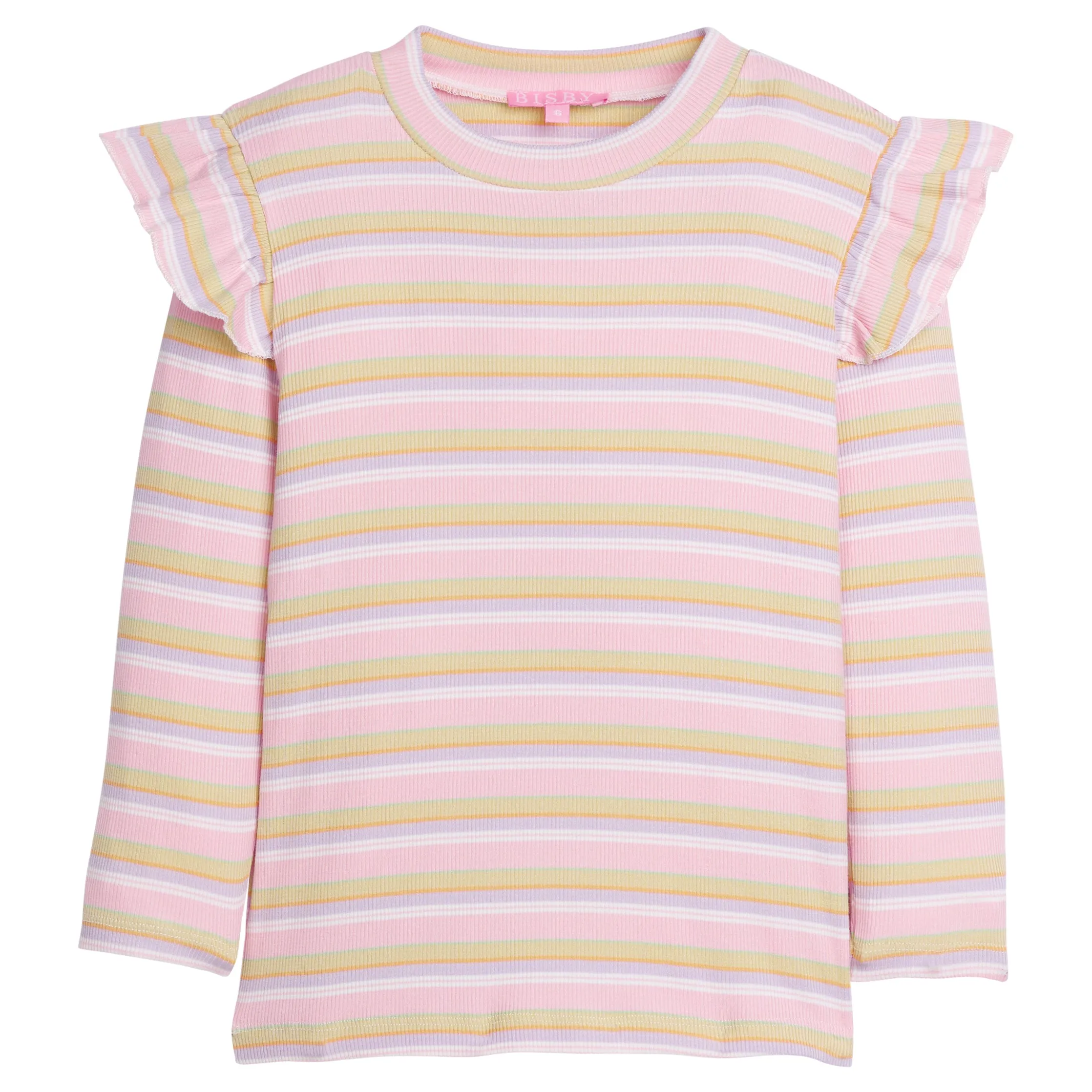 Sadie Top- Pastel Stripe