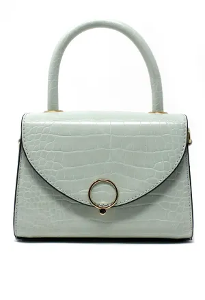 Sage Croc Mini Handbag