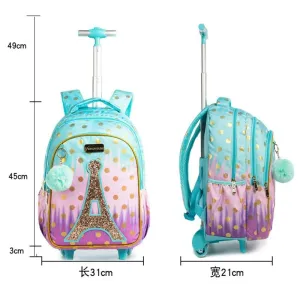 School Children's Backpack with Wheels