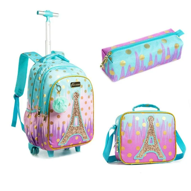 School Children's Backpack with Wheels