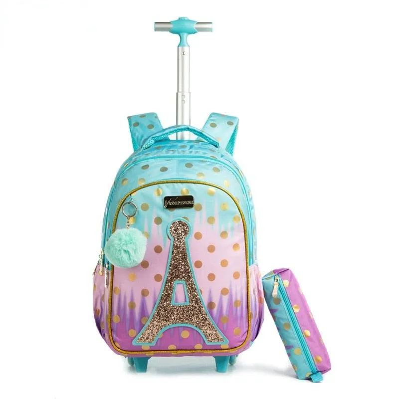 School Children's Backpack with Wheels