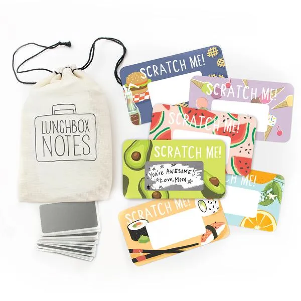 Scratch-off Lunchbox Notes, Food