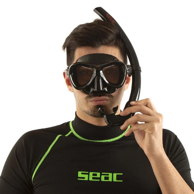 Seac Cove Diving Mask S/Bl Black/Red