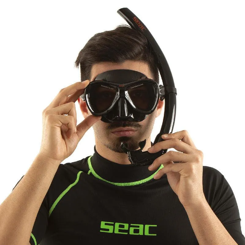Seac Cove Diving Mask S/Bl Black/Red