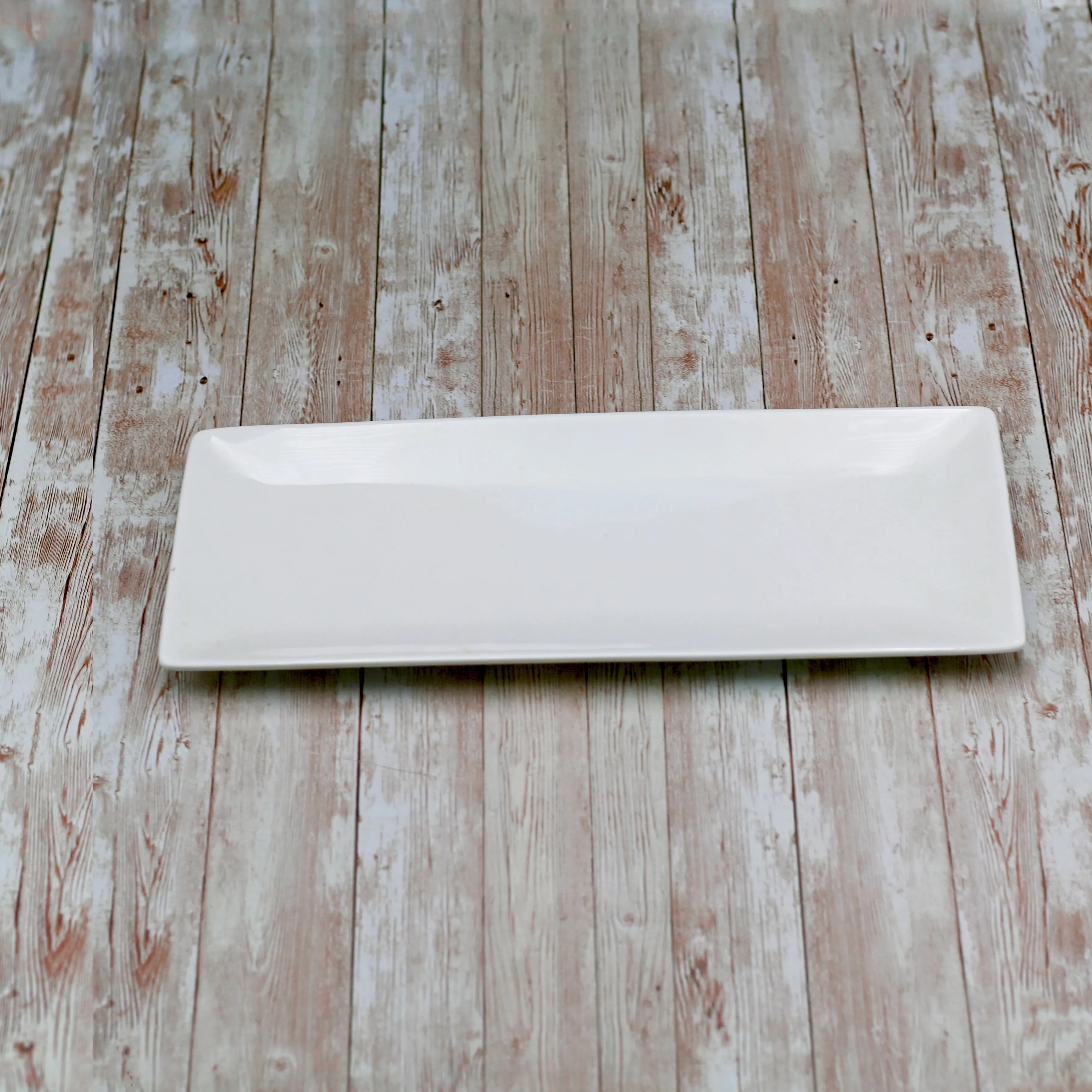 Set Of 3 White Sushi/Canape Dish 14" inch X 5.5" inch | 36 X 14 Cm