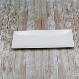 Set Of 3 White Sushi/Canape Dish 14" inch X 5.5" inch | 36 X 14 Cm