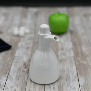 Set Of 6 White Oil/Vinegar Bottle 8 Oz | 230 Ml