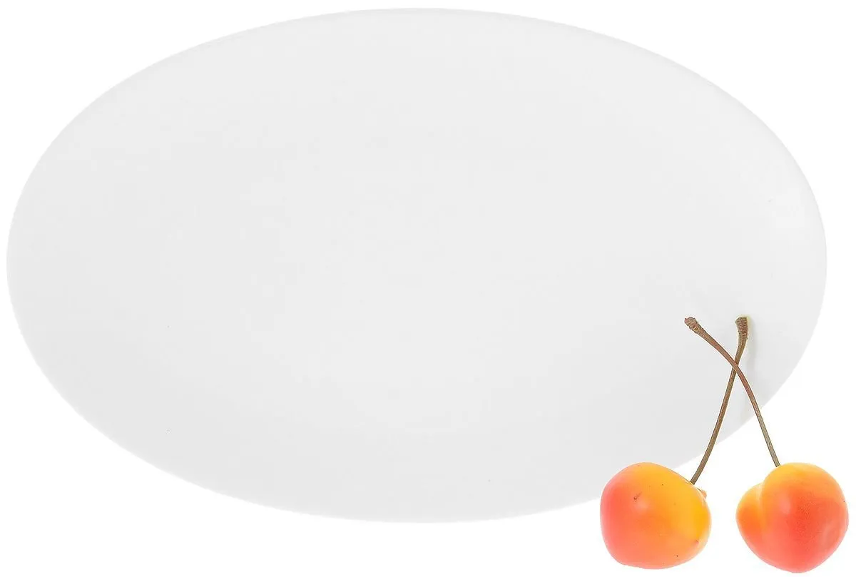 Set Of 6 White Oval Plate / Platter 8" inch | 20 Cm