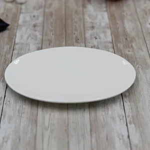 Set Of 6 White Oval Plate / Platter 8" inch | 20 Cm