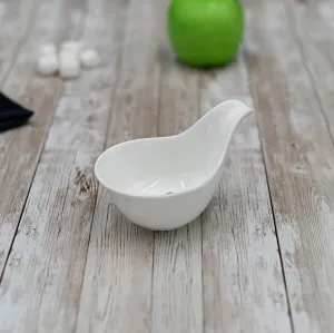 Set Of 6 White Snack Dish 5" inch | 3 Fl Oz |
