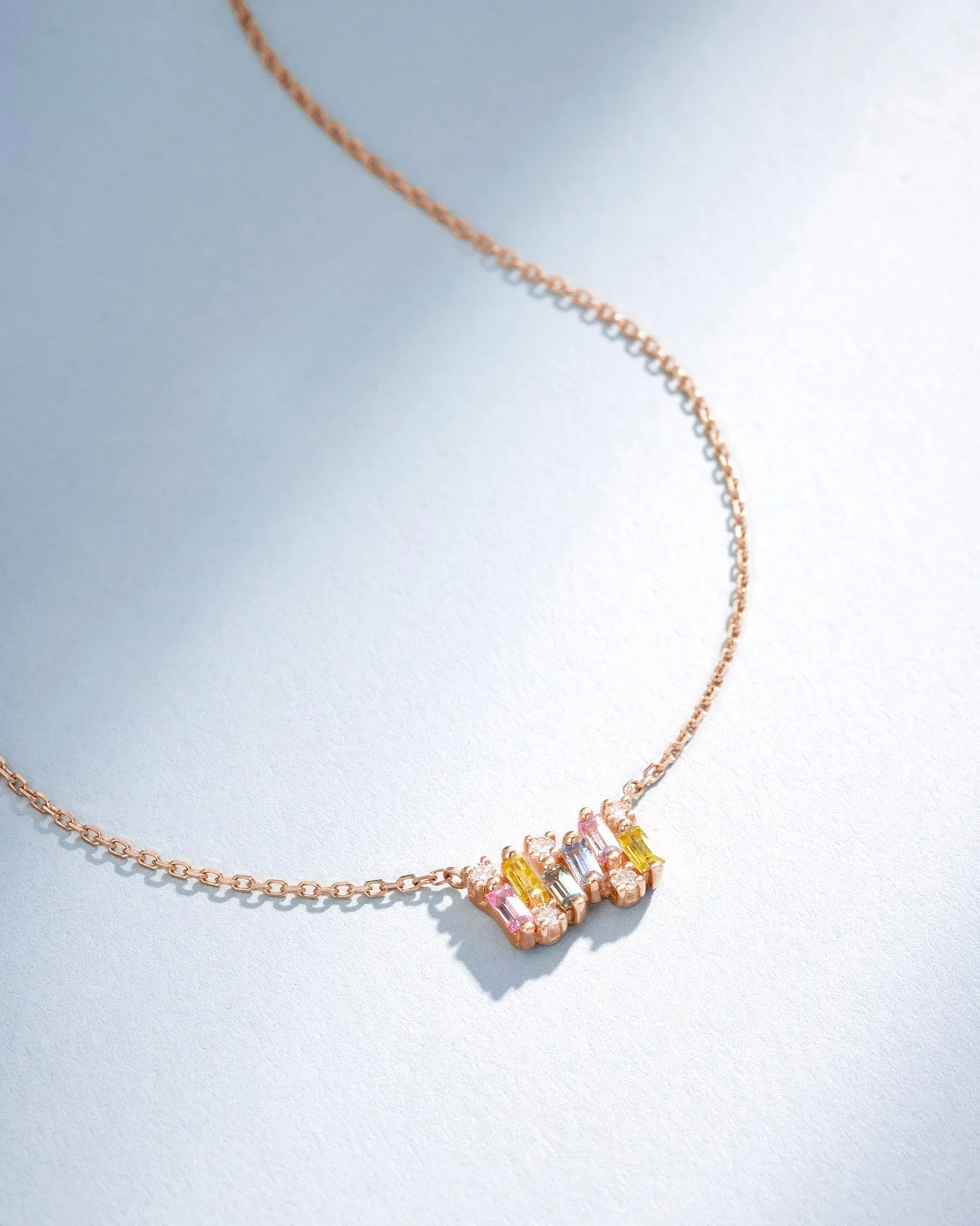Shimmer Pastel Sapphire Mini Bar Pendant