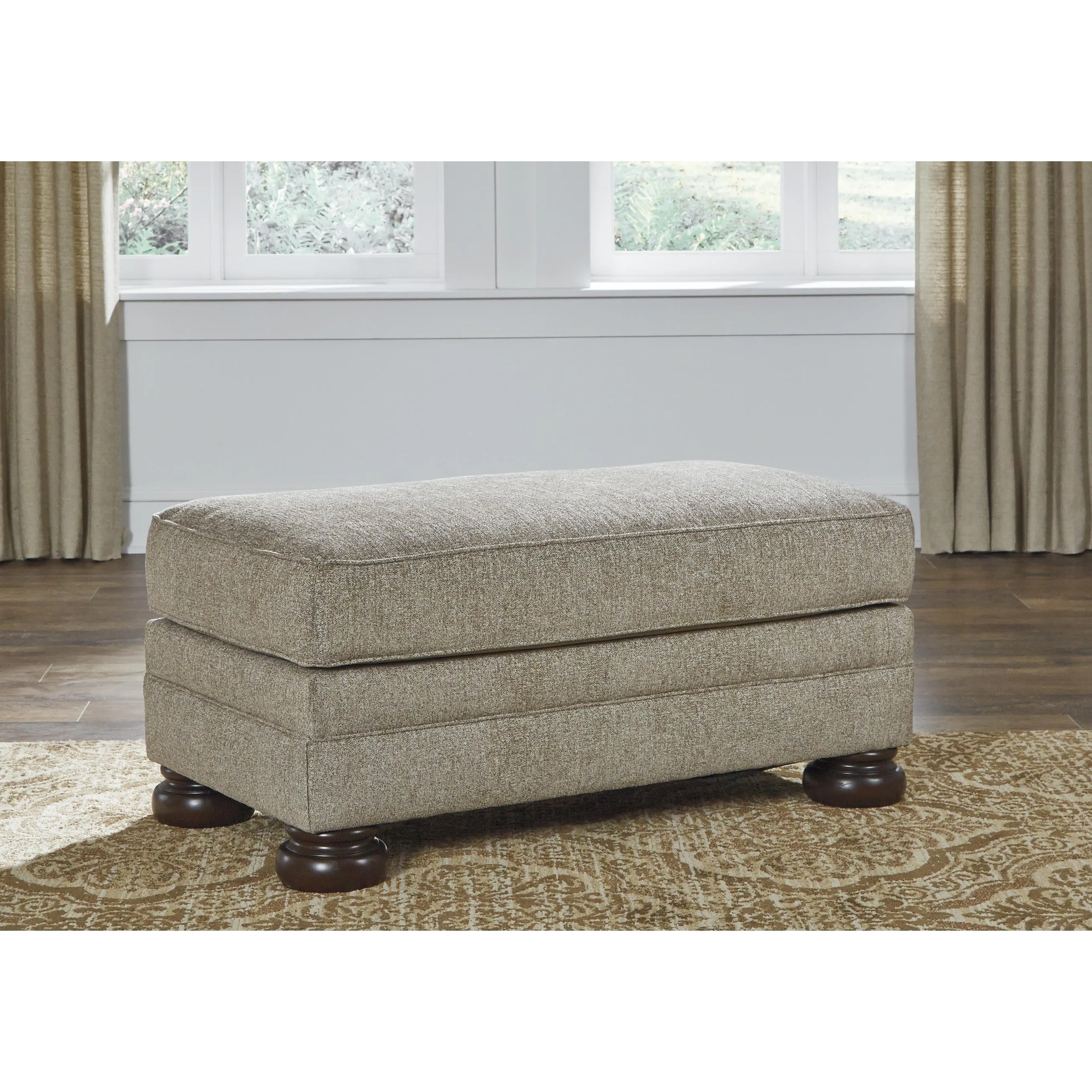 Signature Design by Ashley Kananwood Stationary Fabric Chair with Ottoman 2960314/2960323