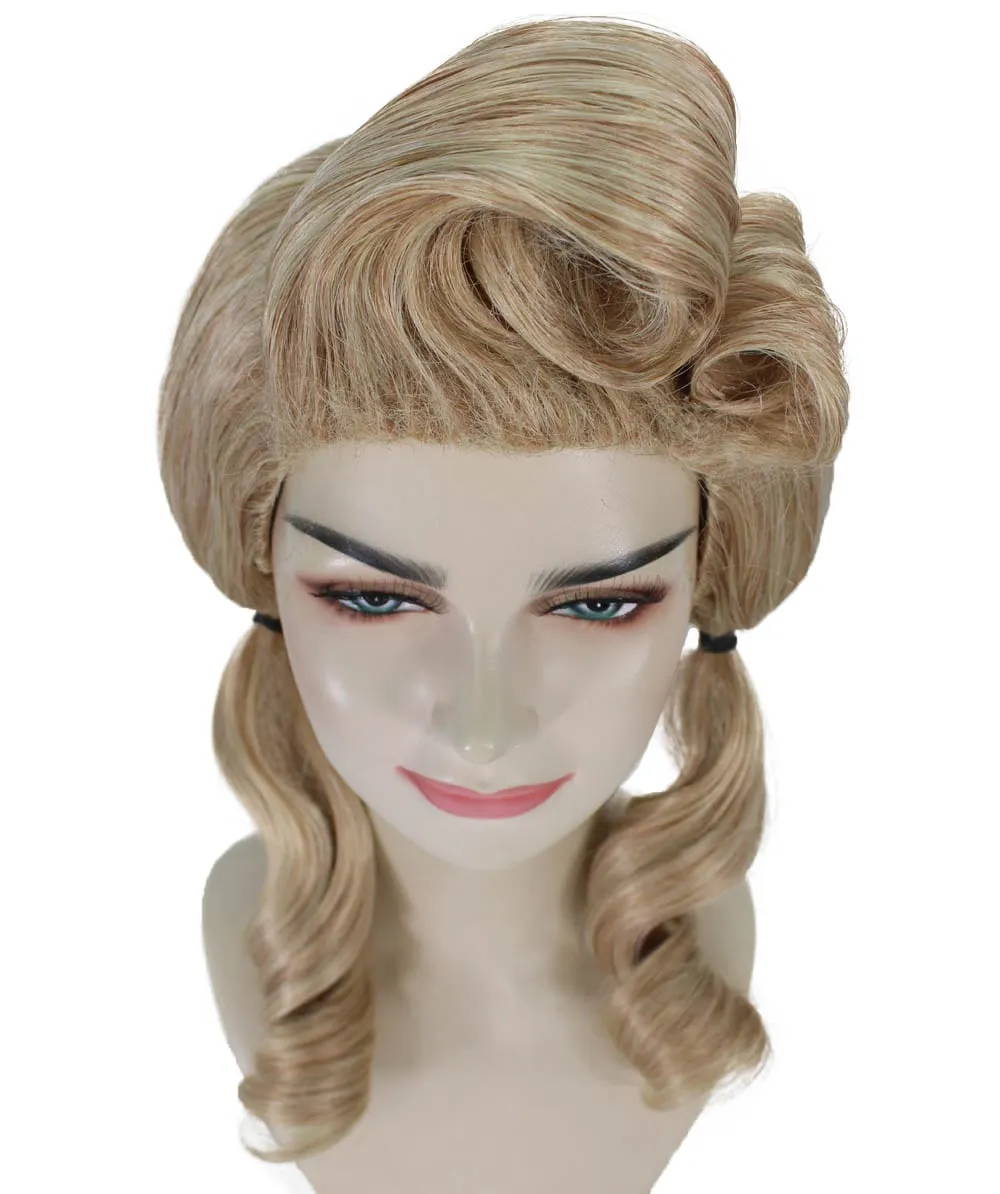 Singer Womens Blonde Ponytail Wig | 80's Pop Star Rock Wig | Premium Breathable Capless Cap