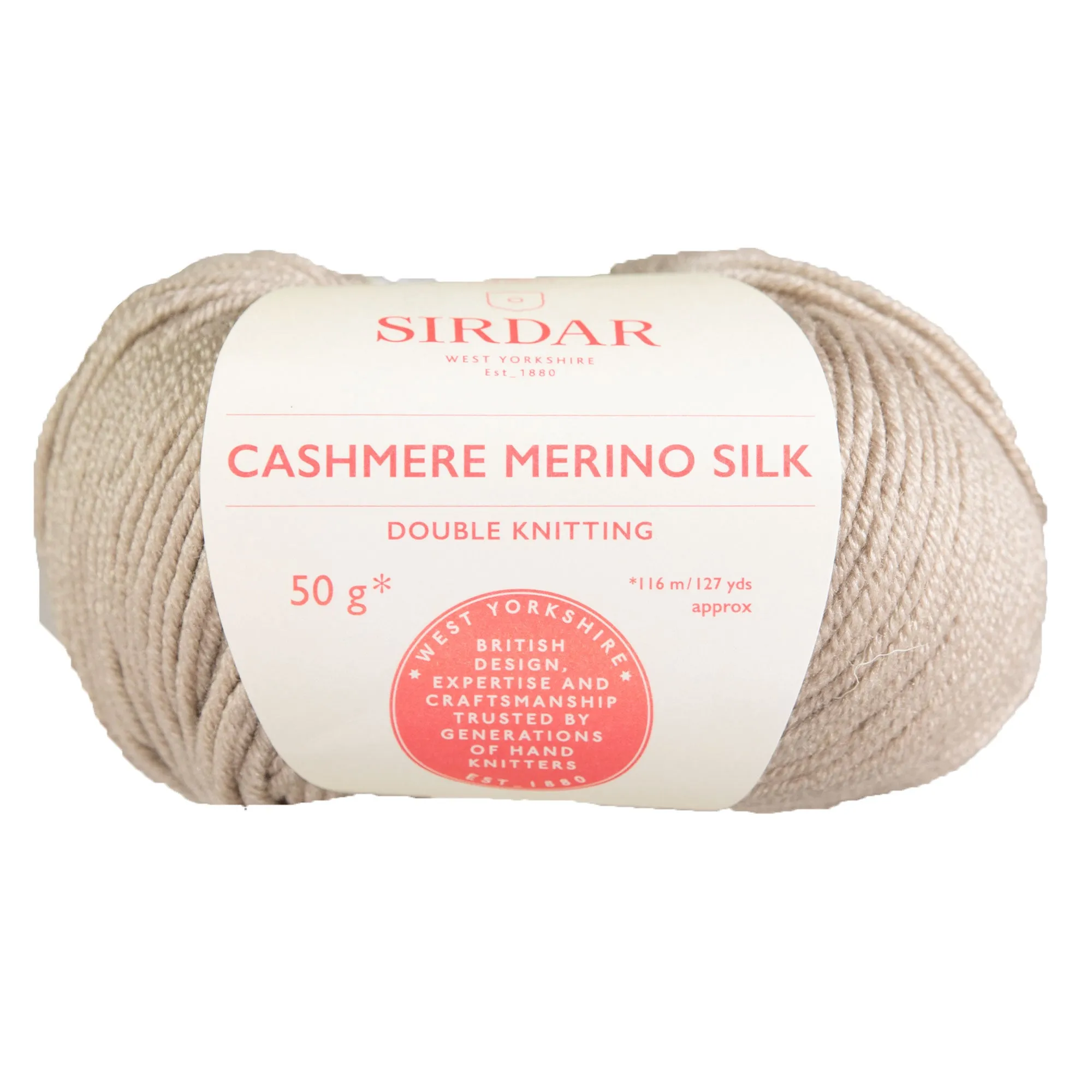 Sirdar Cashmere Merino Silk DK Yarn - 402 Candlelit Mink